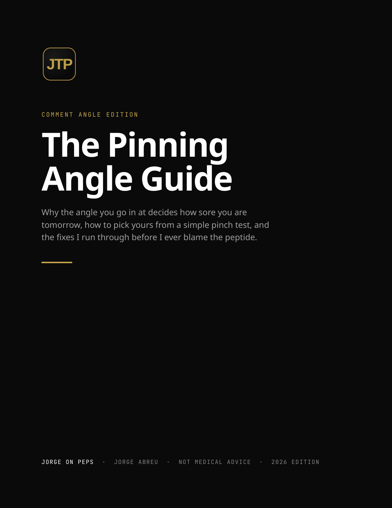 The Pinning Angle Guide cover