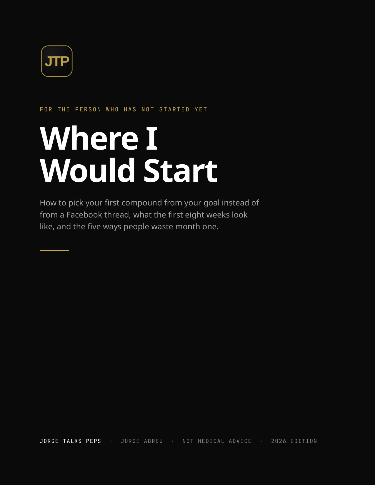 Where I Would Start cover