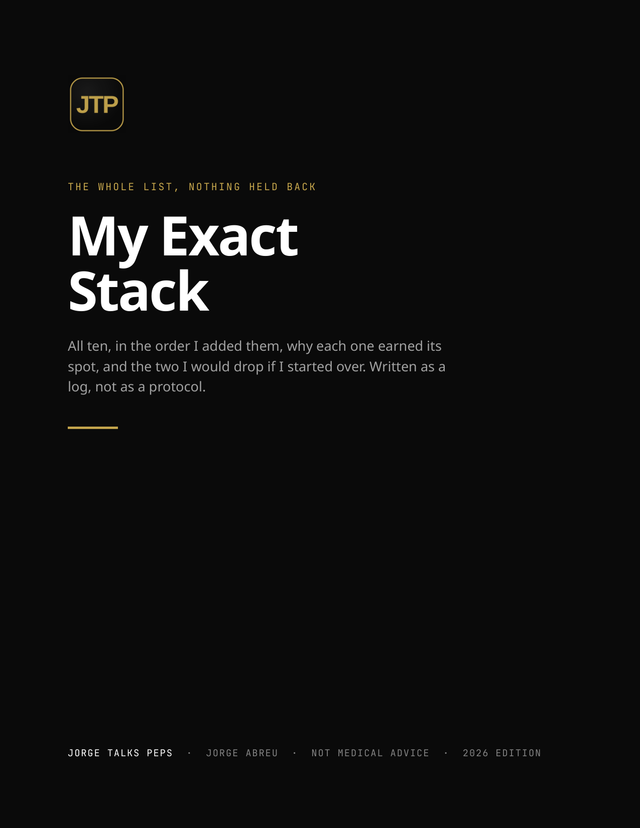 My Exact Stack cover